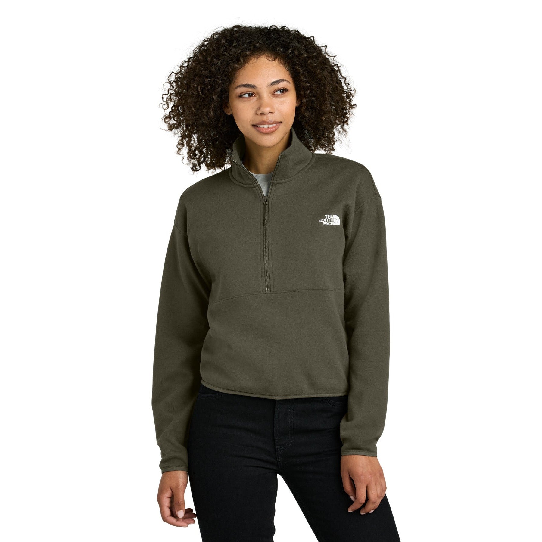 The North Face-The North Face® Women's Double-Knit 1/2-Zip Fleece NF0A8C5H-MedTech-2
